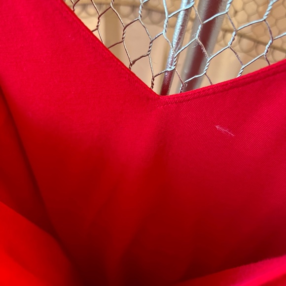 Wilfred Free Red "Silk-like" V neck Dress - Picture 2 of 6